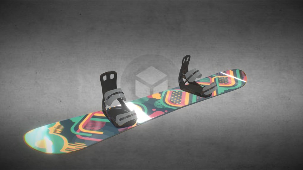 Snowboard Flex - 3D model by 4bit 3d model