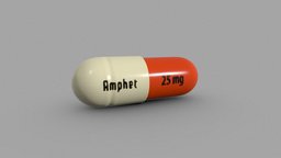 25mg (Amphetamine) Drug Capsule pharmaceutical, medication, drugs, pharma, adhd, amphetamine, prescriptiondrugs, noai