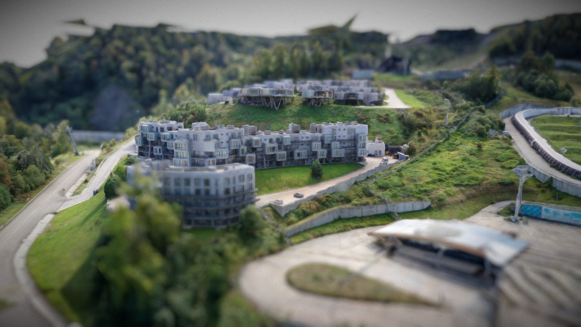 sky park hotel on the mountain yf dscjnt 1500 meters - Hotel - SKYPARK - 3D model by Ilya Yakimenko (@ssintezz) 3d model