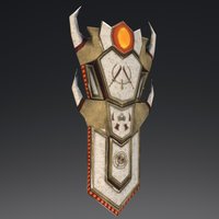 Tallonite Rampart assets, gaming, kellen, everquest2, tallonite, weapon, lowpoly