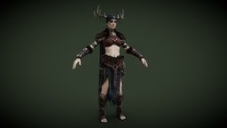 Female Druid A warrior, druid, female, noai