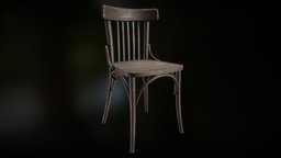 Old Irish chair 8K [Downloadable] furniture, old, substancepainter, substance, chair, environment