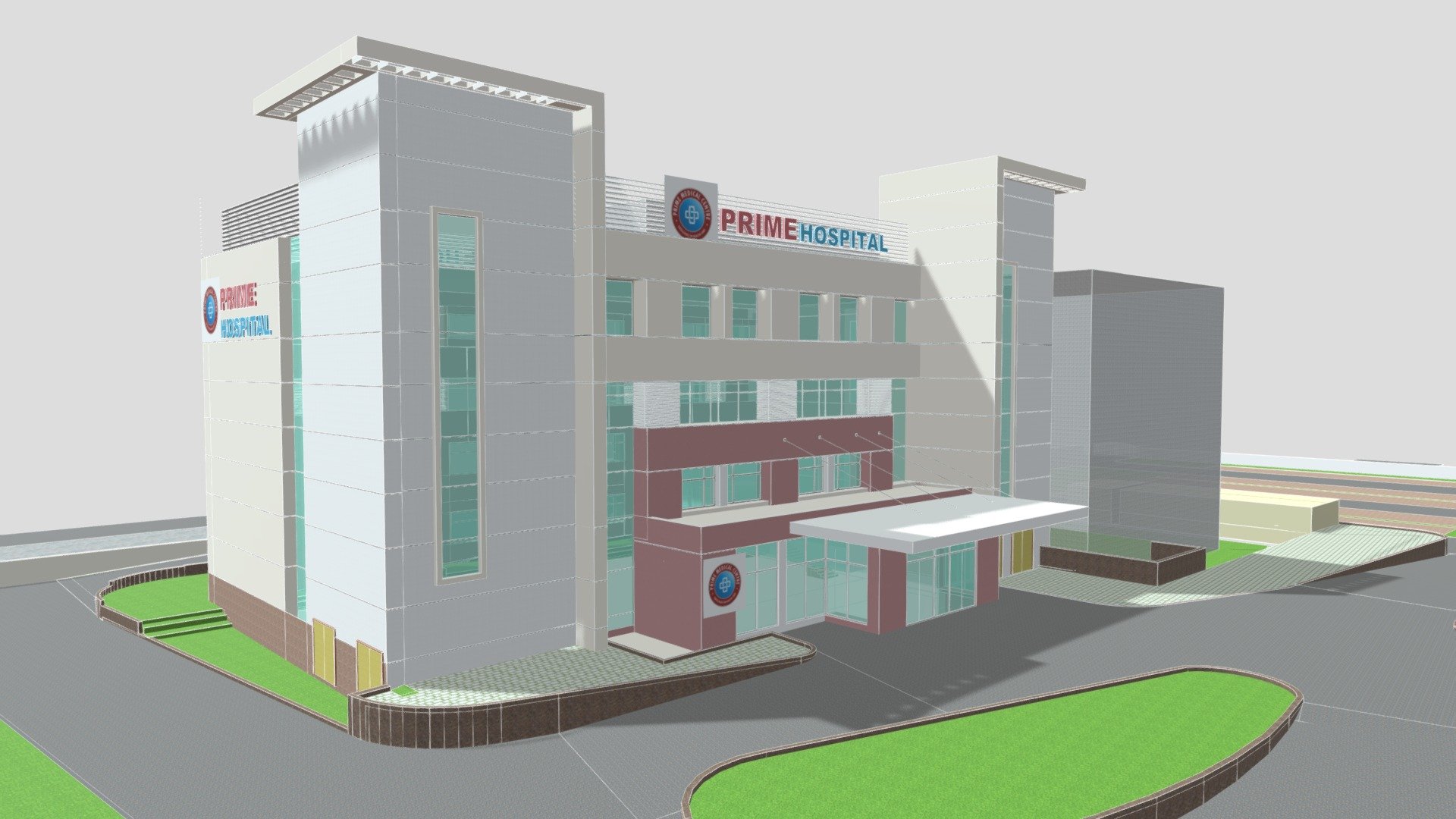 Prime Hospital, Bilaspur (OP 1A) - 3D model by RSMS ARCHITECTS (@Ar.Avinash) 3d model