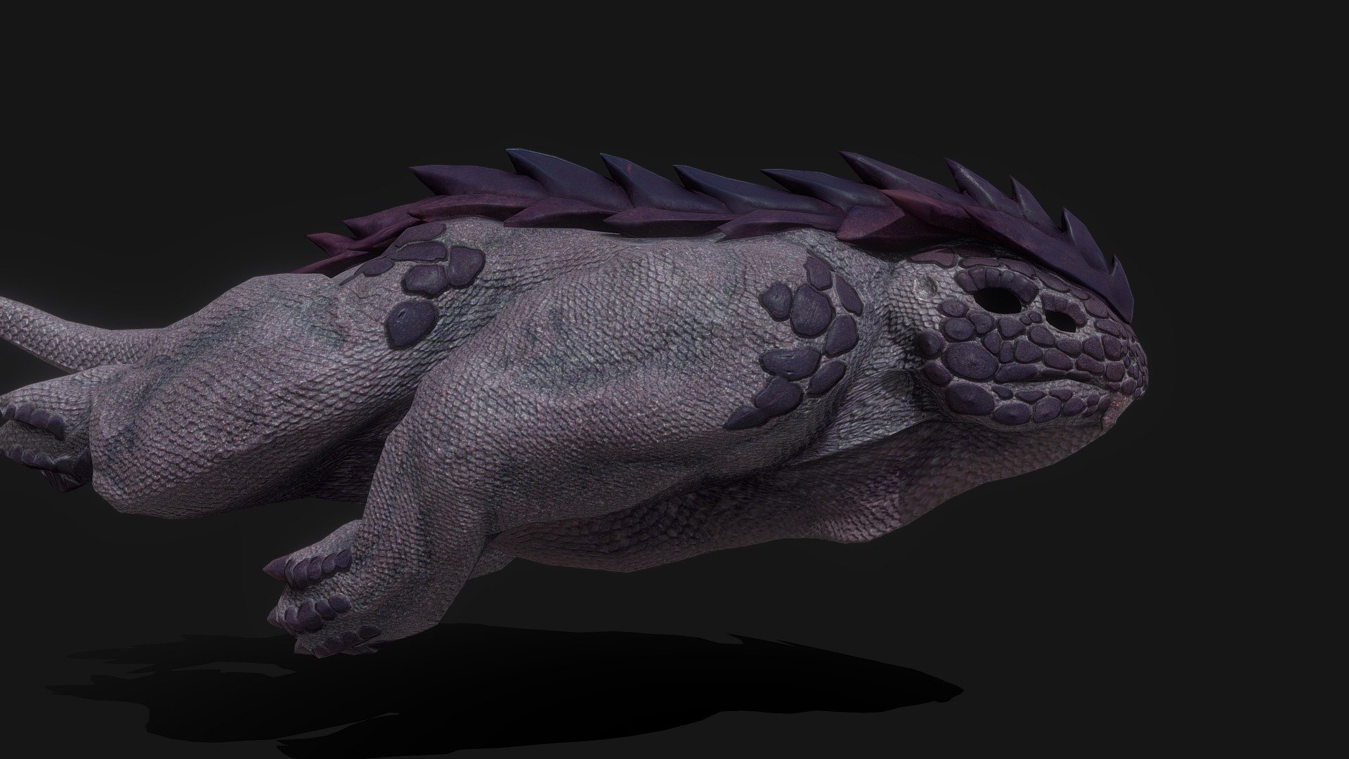 An animated Alien Mud Beast!

Designed for games in Low-poly PBR including Albedo, Normal, AO, and Roughness 4K textures.

This model from Ferocious Industries can be found in 3 different material skins, and this one uses the ‘Violet’ texture set.

7345 Triangles 3d model