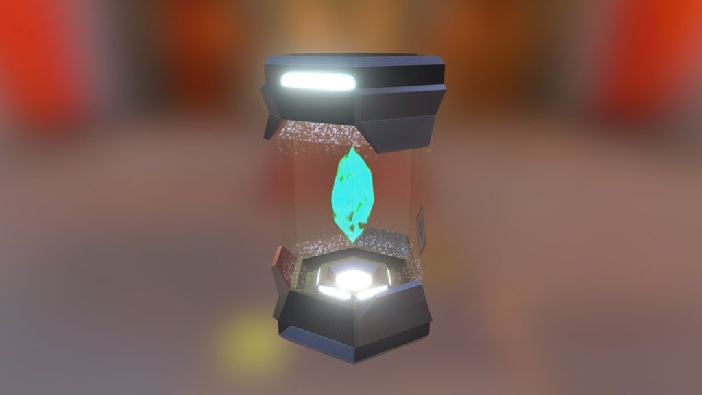 A lowpoly model of a crystal in a containment capsule!
What i imagine capsules would look like in starmade 3d model