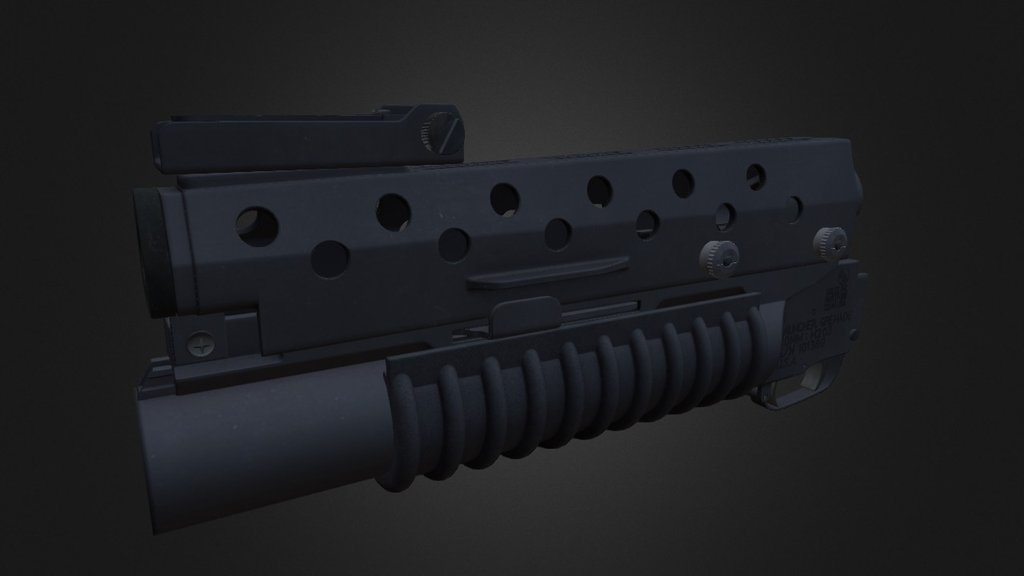 M203 Weapon2 - 3D model by 3dspline 3d model