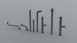 Steel Modular Pipes kit, valve, plant, power, pipe, lod, gas, pump, bolt, painted, gameprop, tube, industry, equipment, pipes, treatment, metal, water, tool, old, station, part, pipeline, piping, game-ready, plumbing, liquid, metallic, unrealengine, kitbash, game-asset, power-plant, treatment-plant, low-poly, asset, game, pbr, lowpoly, factory, "modular", "industrial", "steel"