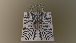 City Tree Grille (Version 3) Low-Poly