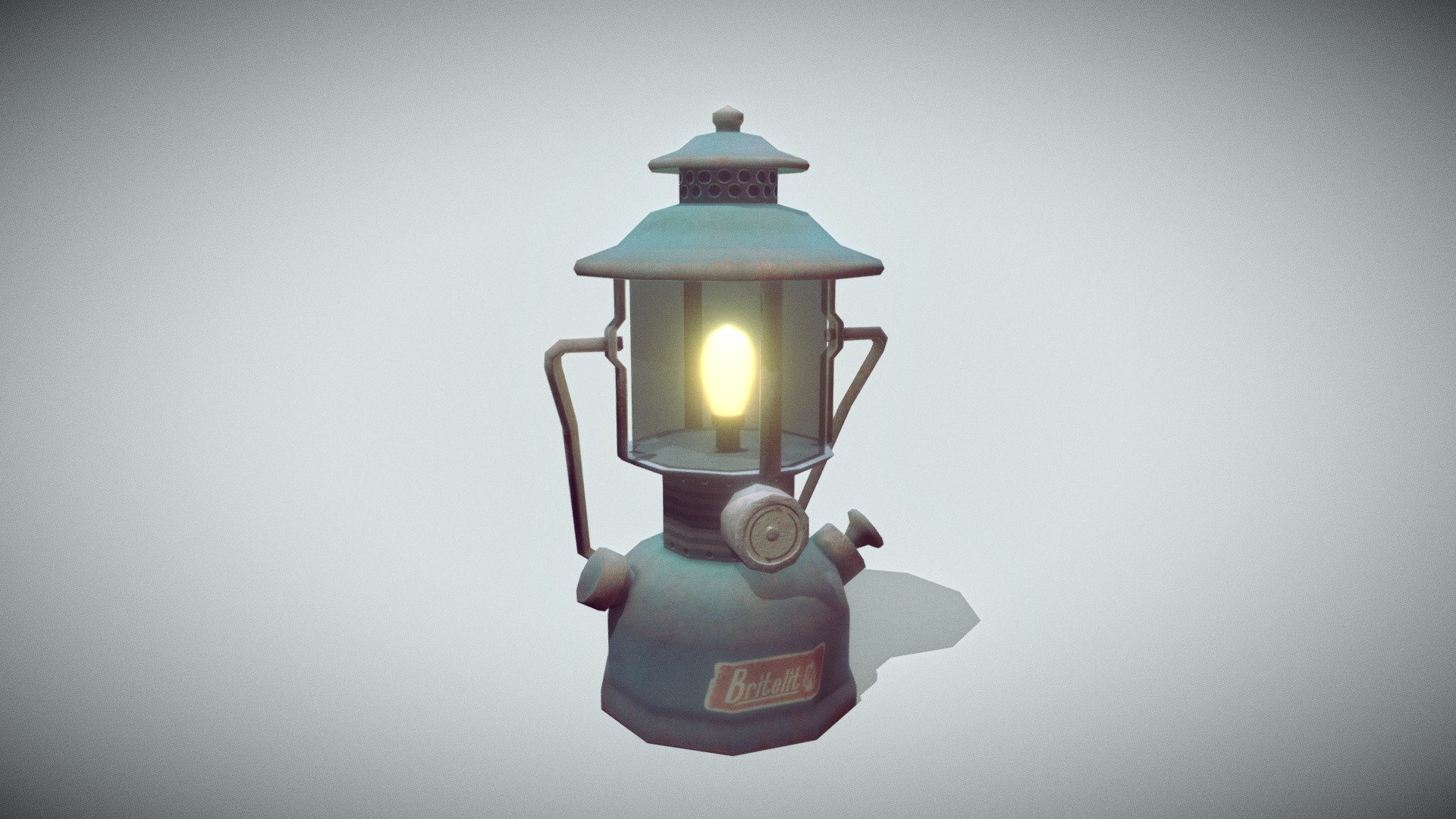 Just another old lantern for all of your old lantern needs. Everyone from young little boy scouts on a camping trip to tough old mountain men in the harshest wilderness needs their little sunshine of the night. If you want, you can buy this prop and many more coming soon on unity asset store. Check out Team XS.

Technical stuff:

⁍ Modelled using real-life dimensions in Blender 2.79

⁍ Separate handle with a pivot-point in the middle

⁍ Low-poly and lightweight

⁍ Optimized UV maps

⁍ PBR 2048x2048 .png textures

⁍ Perfect as a prop or handheld item in well optimized games - Gasoline Lantern - Buy Royalty Free 3D model by R3indeer 3d model