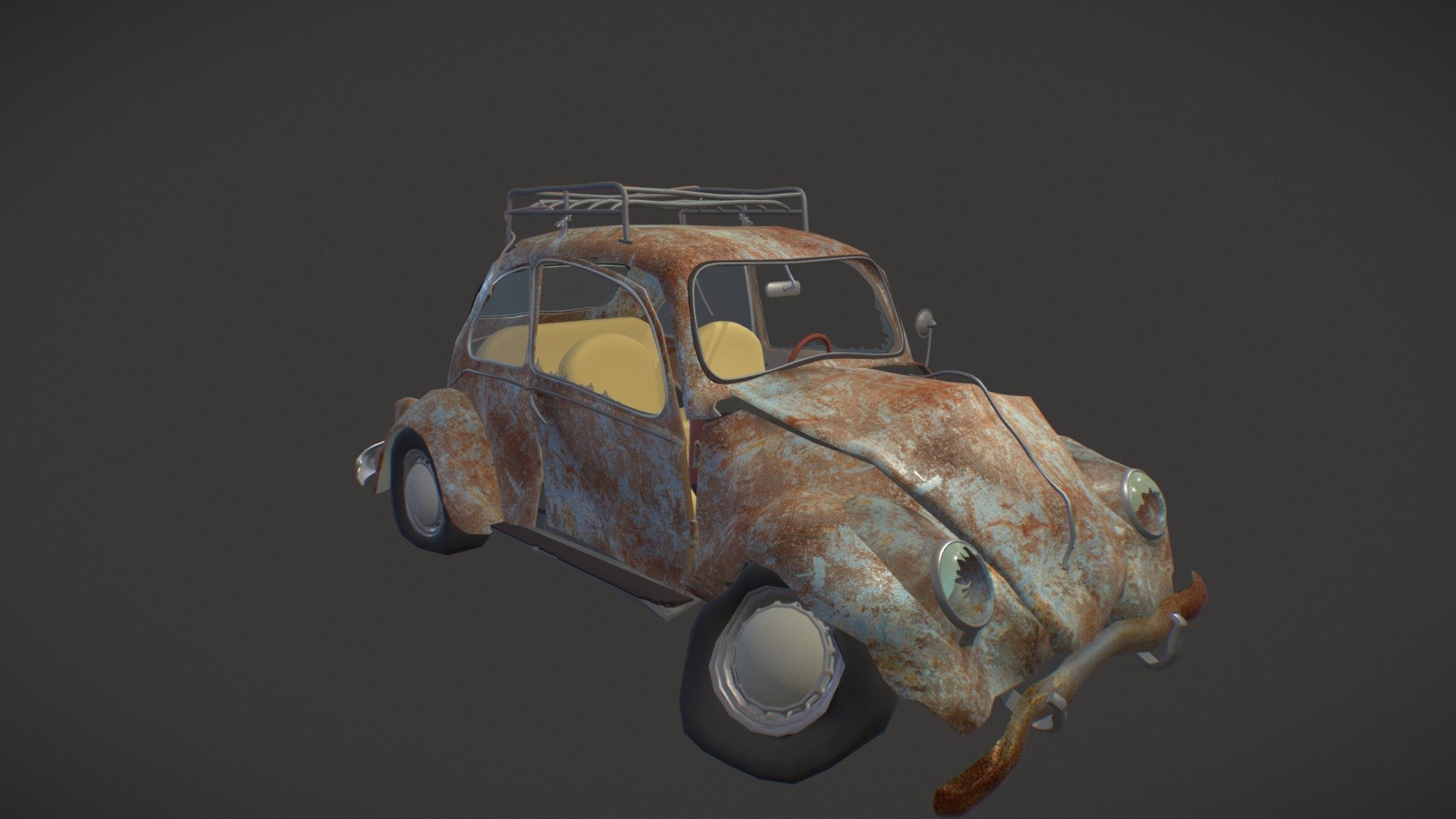Car_Crashed - Download Free 3D model by busko 3d model