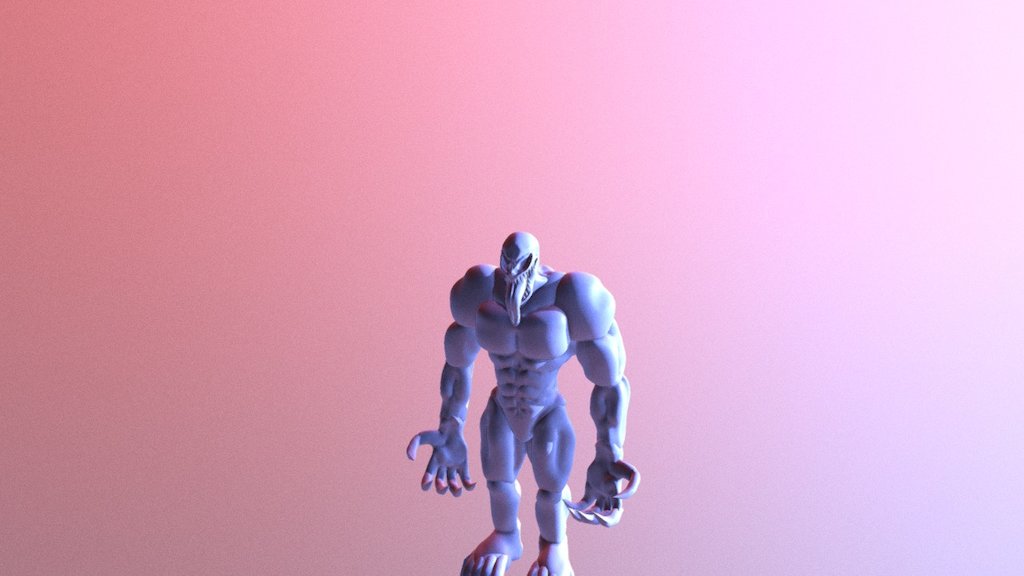 Tried sculpting Venom from Spider-Man!
I've learned a lot from sculpting him 3d model