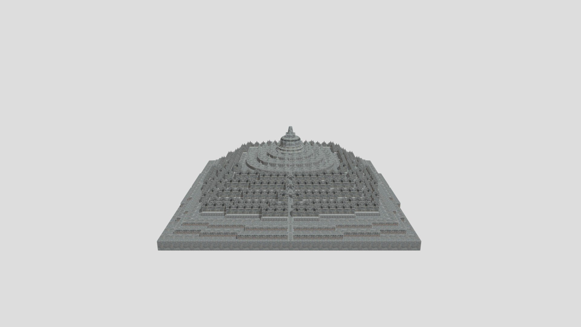 Borobudur Jogja - 3D model by kemenpar-3d 3d model