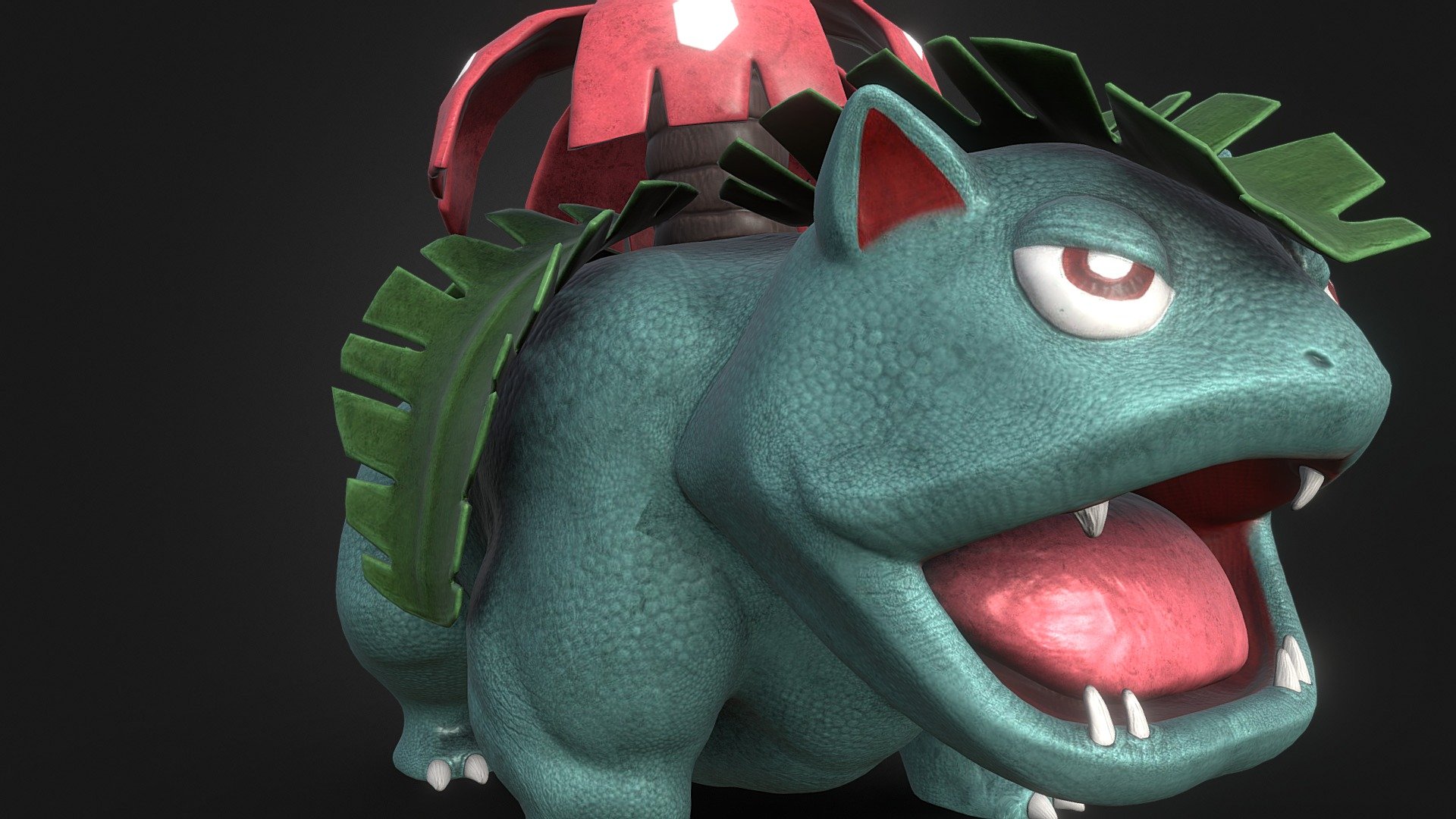 3D Model of Venusaur, a well known Pokemon.
Softwares used are 3DS Max, Zbrush, Substance Painter 3d model
