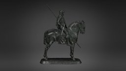 Cavalier Romain bronze, spear, cavalier, rider, museum, roman, cavalryman, francecollections, saint-germain-en-laye, fremiet, helmet, horse, archaeology, sculpture, shield, noai