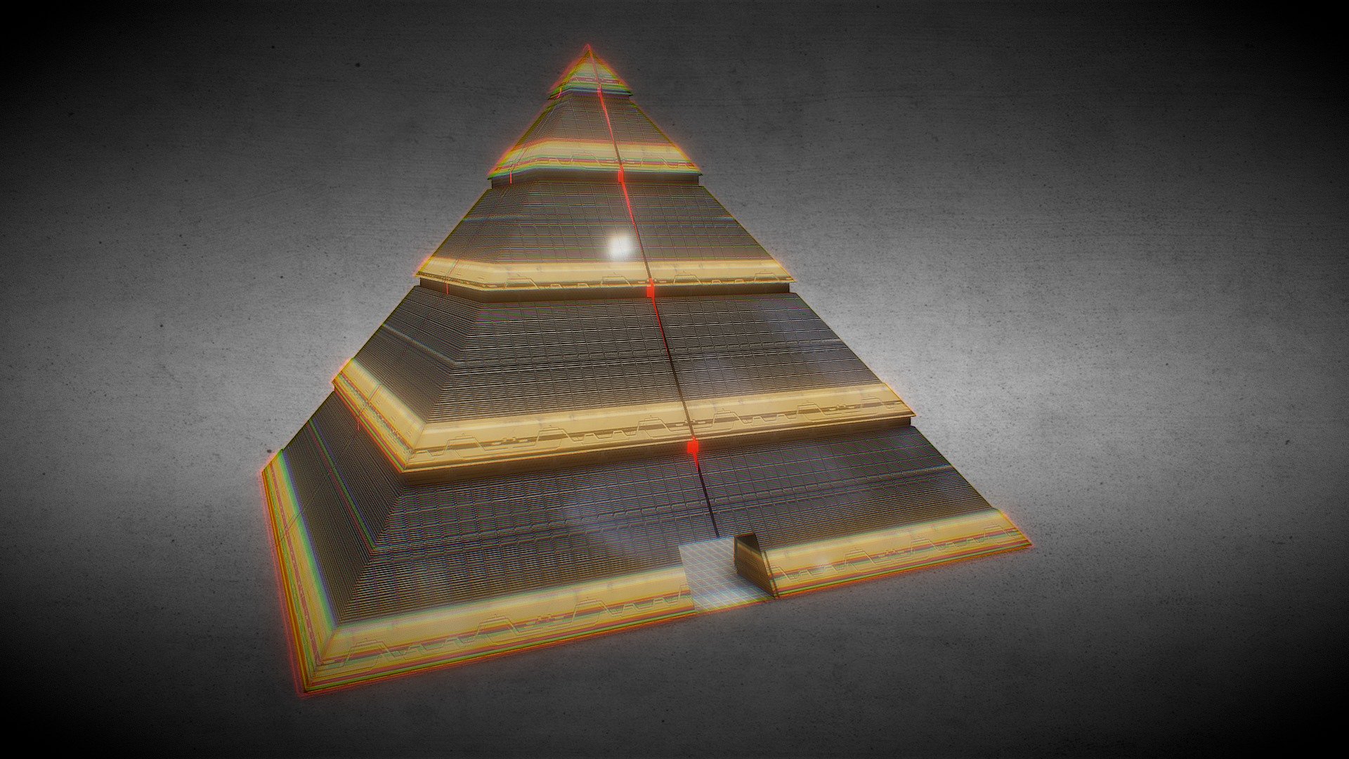https://www.youtube.com/watch?v=p1lyzUafQ9s

Get the entire Unreal Engine Project

Modern Sci-fi Pyramid structure

 - Sci-fi Pyramid - NeoEgypt - Buy Royalty Free 3D model by OmegaRedZA 3d model