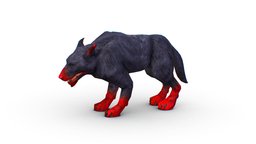 LowPoly Monster Blind Wolf