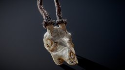 roe deer skull horns, skeleton, bone, photorealistic, deer, mammal, realistic, head, nature, antler, photoreal, roe, antlers, pbr, skull, sculpture, material