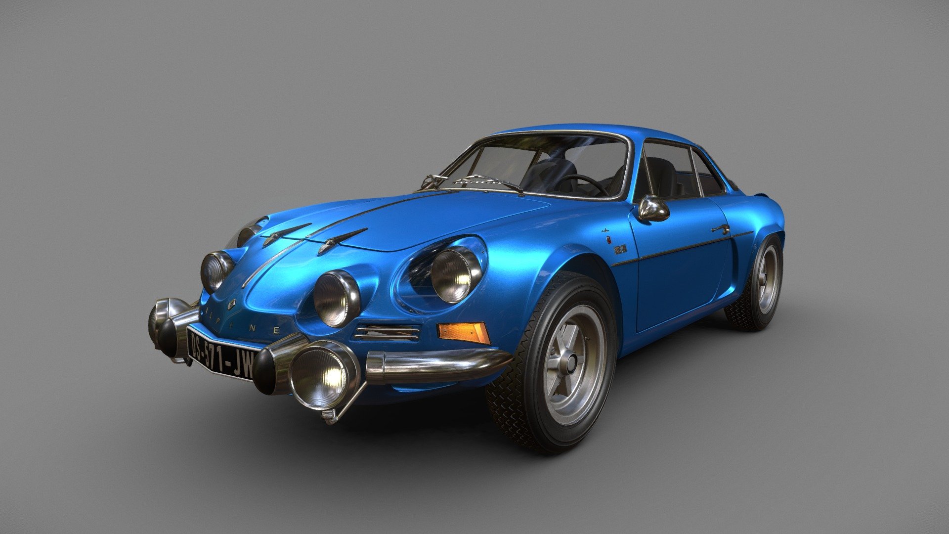 Alpine A110 1600s modeled and shaded/textured in 3DS Max for a school project.

This was my first time modeling a car, it was quite the challenge but i'm happy with the result ! - Renault Alpine A110 1600s - 3D model by Leonardo (@bobododo) 3d model