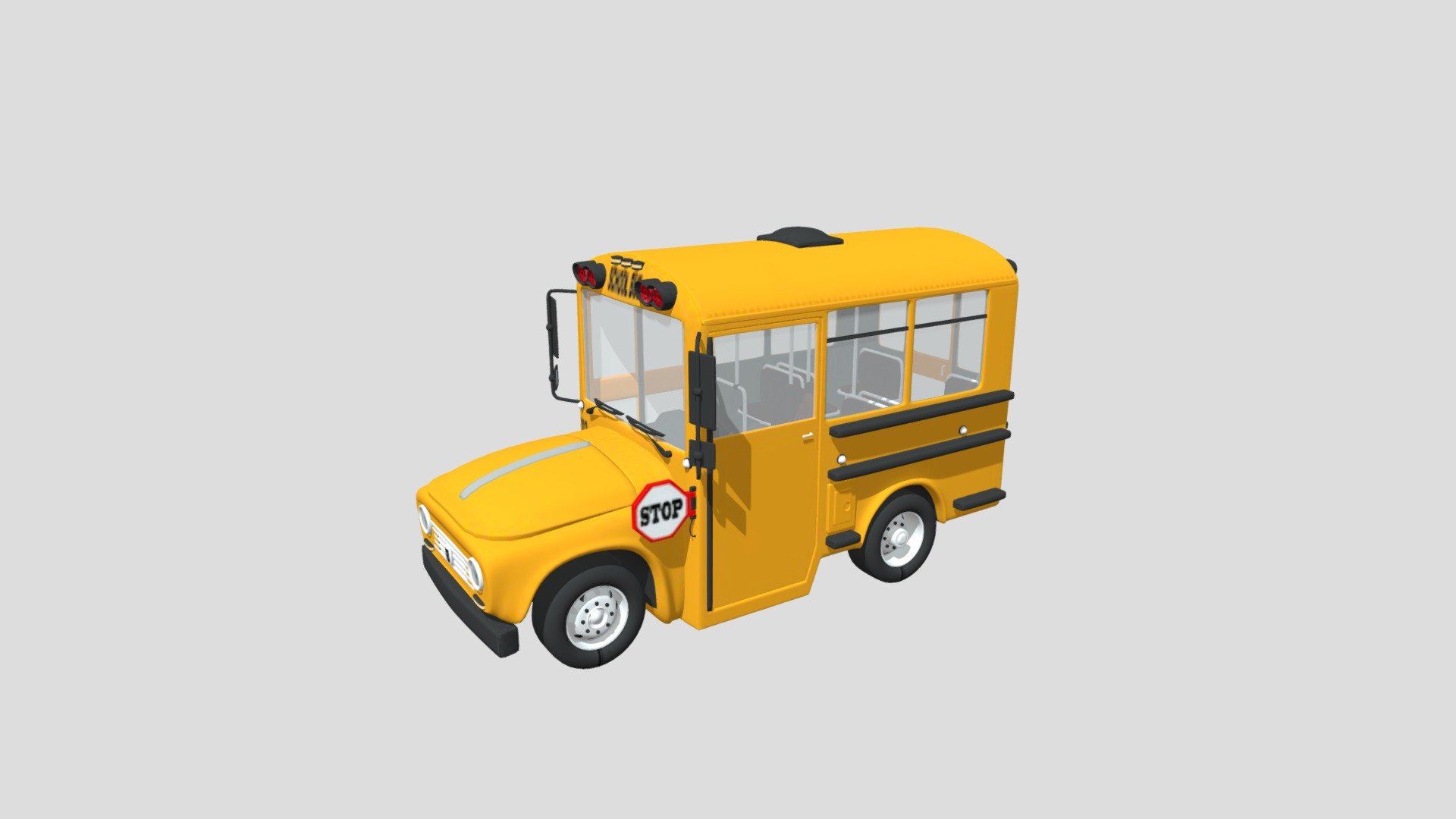 school bus - 3D model by qianw 3d model