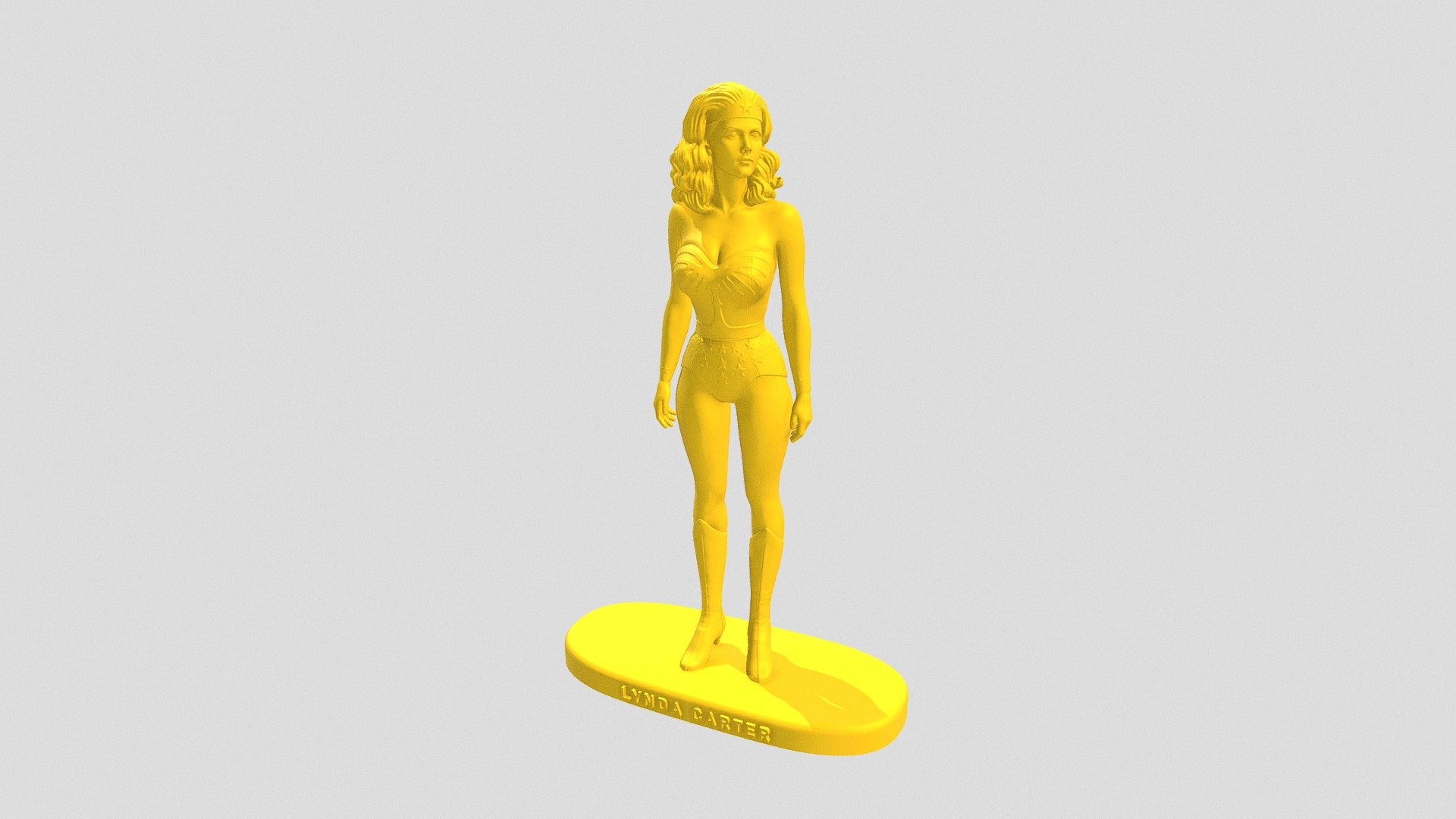 Lynda Carter como Mulher Maravilha na escala Gulliver 1/22 Heróis Anos 60/70/80 - #052 Mulher Maravilha - 3D model by 3DCraft (@insta3dcraft) 3d model
