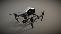 dji inspire 2 drone, quixel, dji, inspire, maya
