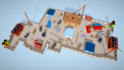 TDM Map 6 blend, tower, warehouse, dome, obj, walls, cod, assetpack, watertank, lowpoly-gameasset-gameready, lowpolymodel, woodenbox, fpsgame, glb, weaponpack, weapons, lowpoly, house, factory, container, environment, gunpack, warehouse-building, tnt-explosive, tdm, tdm-map, winter-crash, pubj