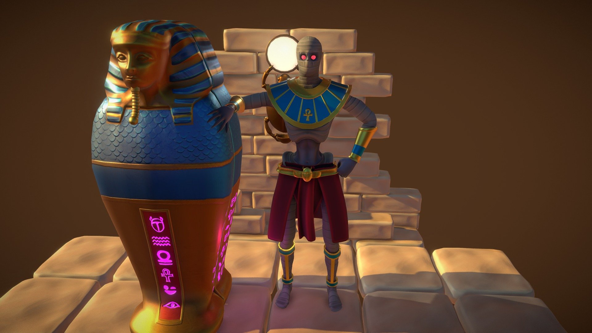 Character Project for an Egyptian theme game &ldquo;Trials of Thoth
