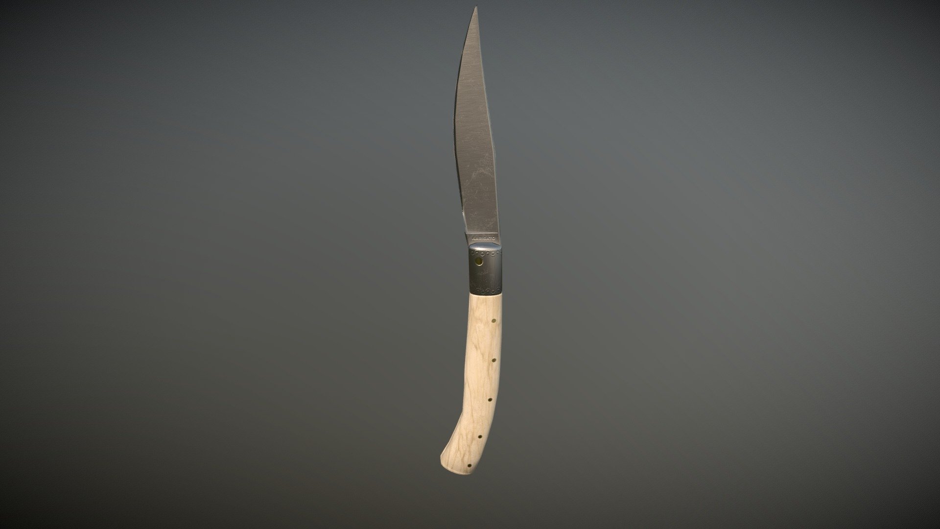 Italian Leather Knife - 3D model by aarigato 3d model