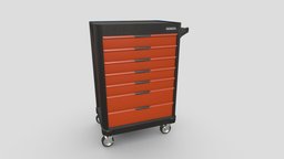 Storage Box Tools storage, garage, warehouse, tools, cart, tool, box, repair, toolbox, pbr, workshop, industrial