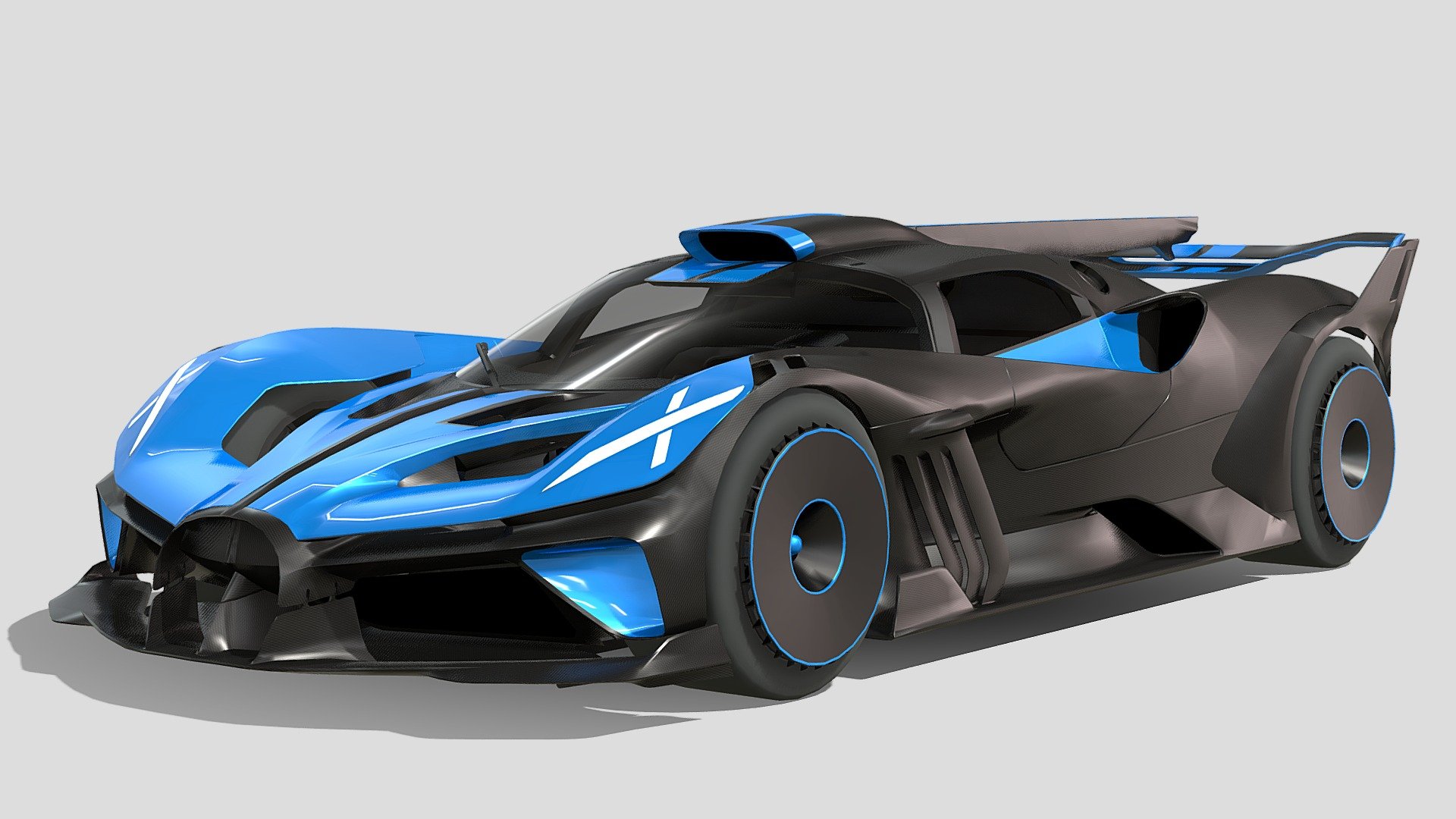 Bugatti Bolide - Buy Royalty Free 3D model by Phazan Product (@Phazan) 3d model