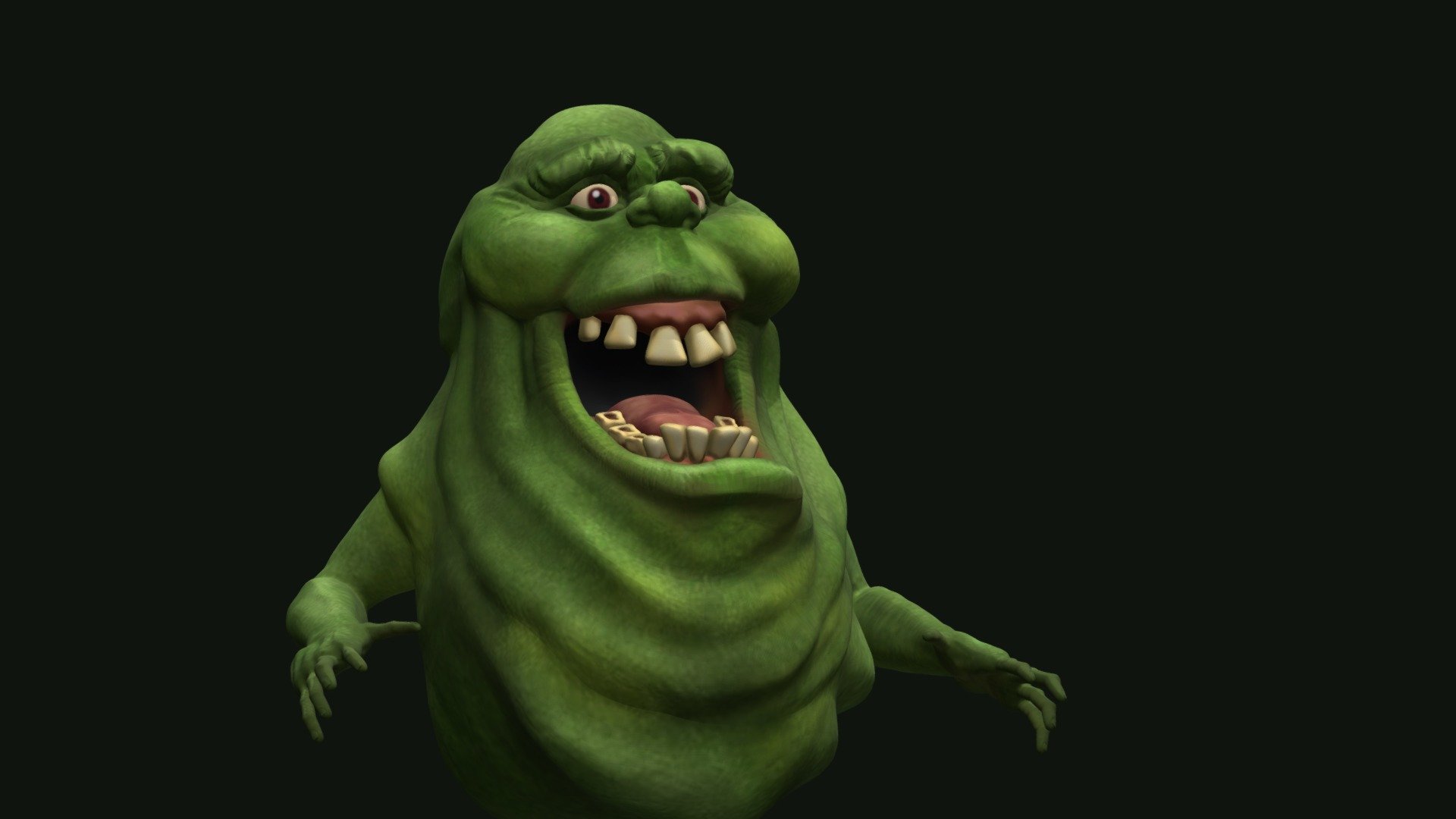 Did this for Sculptober using some photo references - Slimer - 3D model by Jason.Lonquist 3d model