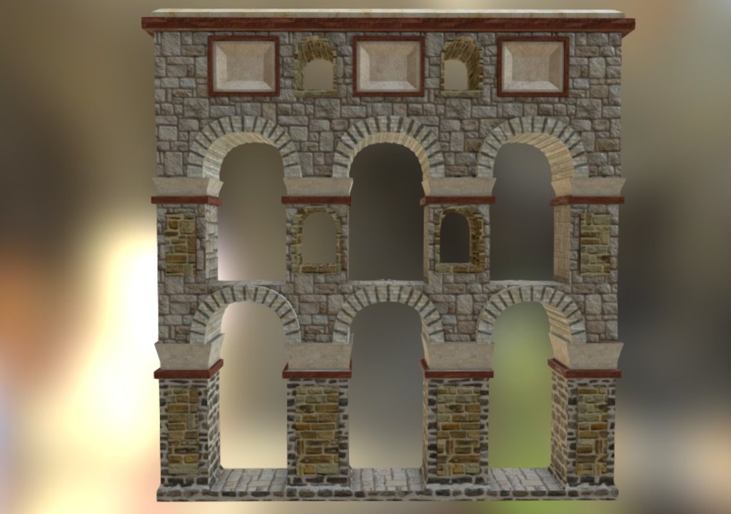 This is a Roman aqueduct i've finished for a student project I am working on, I quite like it, but it is flawed, I am experimenting with speculator mapping and normal mapping - Aquaeduct - Download Free 3D model by mb109237 3d model