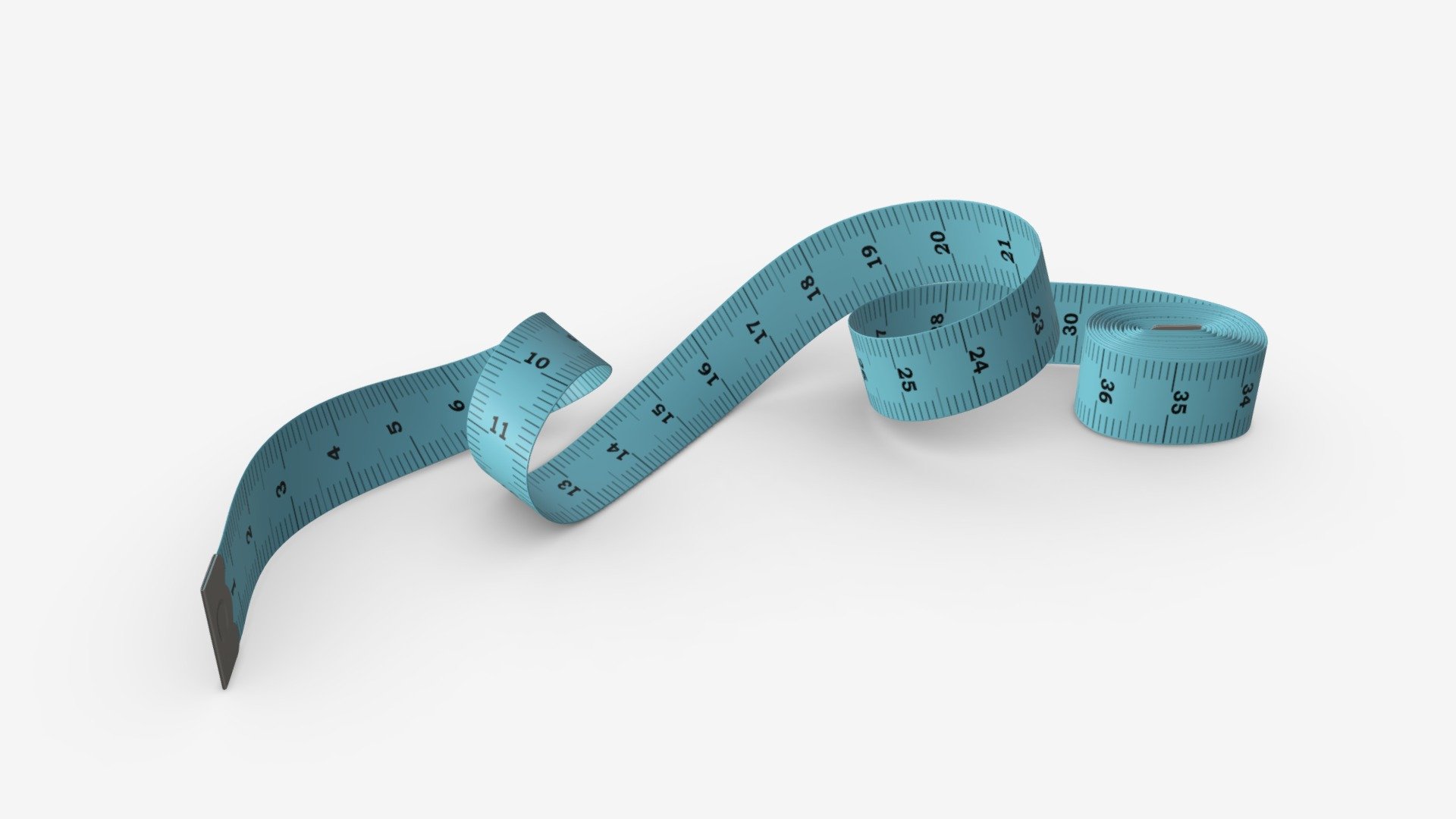 Tailor measuring tape 01 - Buy Royalty Free 3D model by HQ3DMOD (@AivisAstics) 3d model