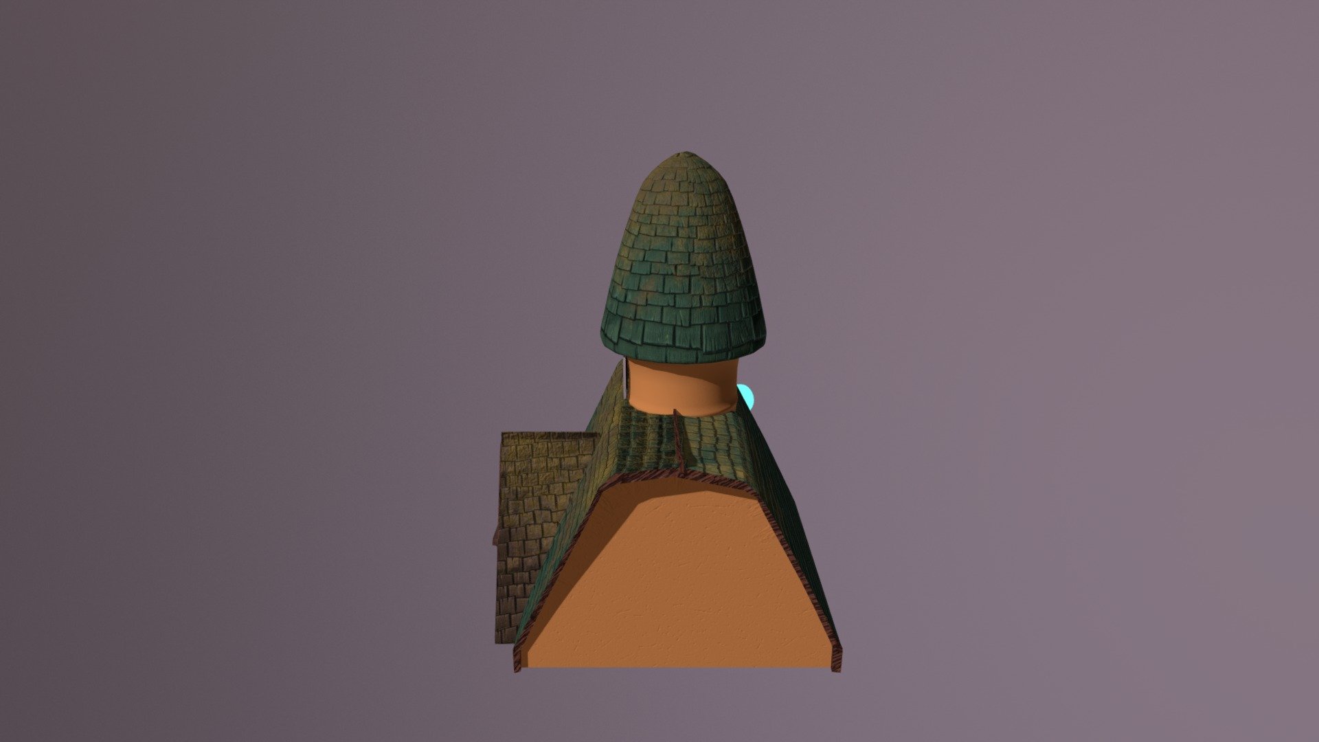 Mushroom House - 3D model by natsc 3d model