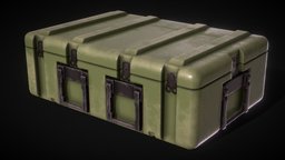 Lowpoly Military Box chest, box, game, lowpoly, military, gameasset, gameready