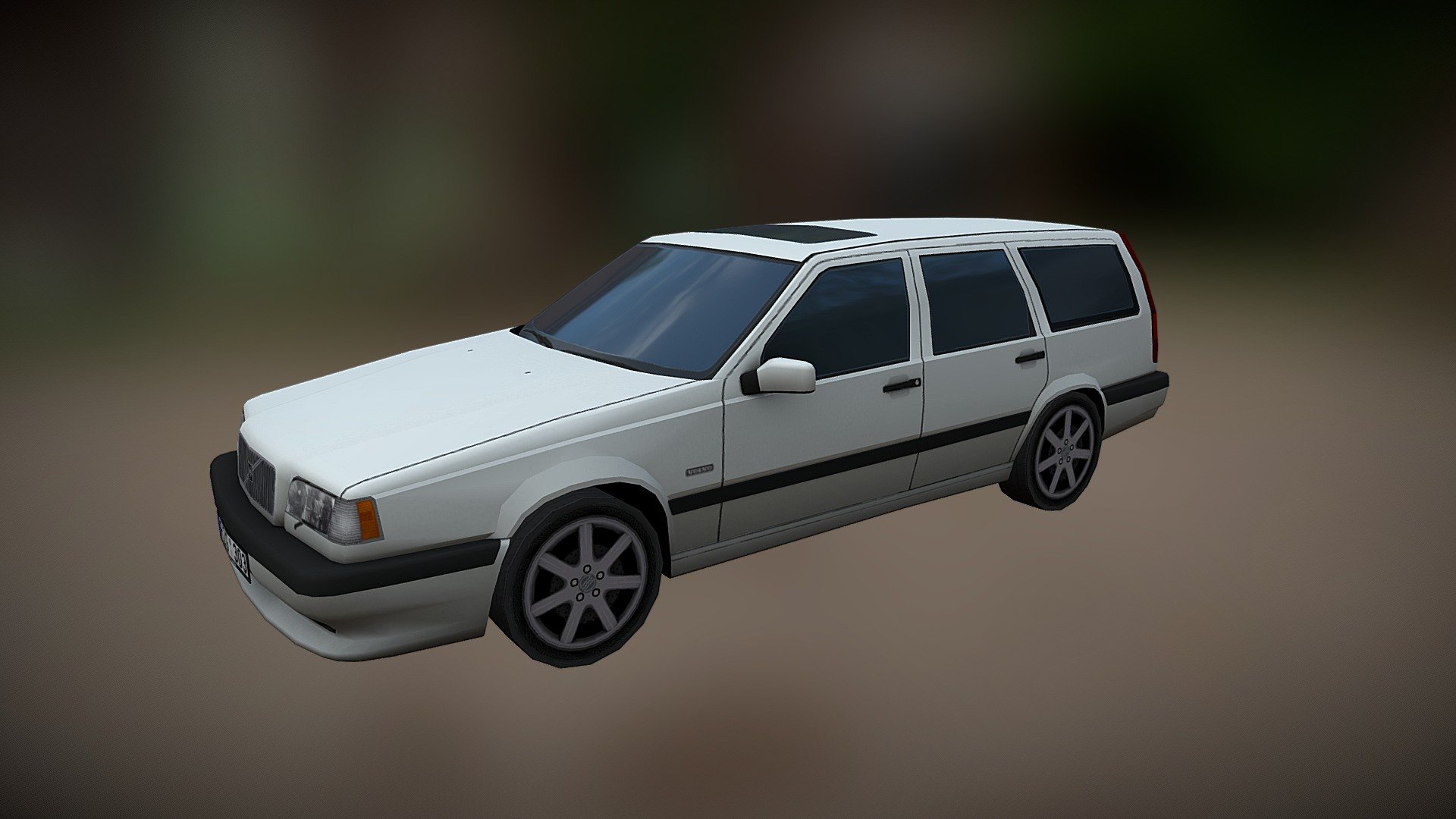 Volvo 850 T-5R. 2684 triangles. Made for Cities: Skylines game 3d model
