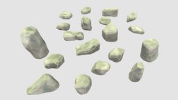 Low Poly Rocks for Game engine