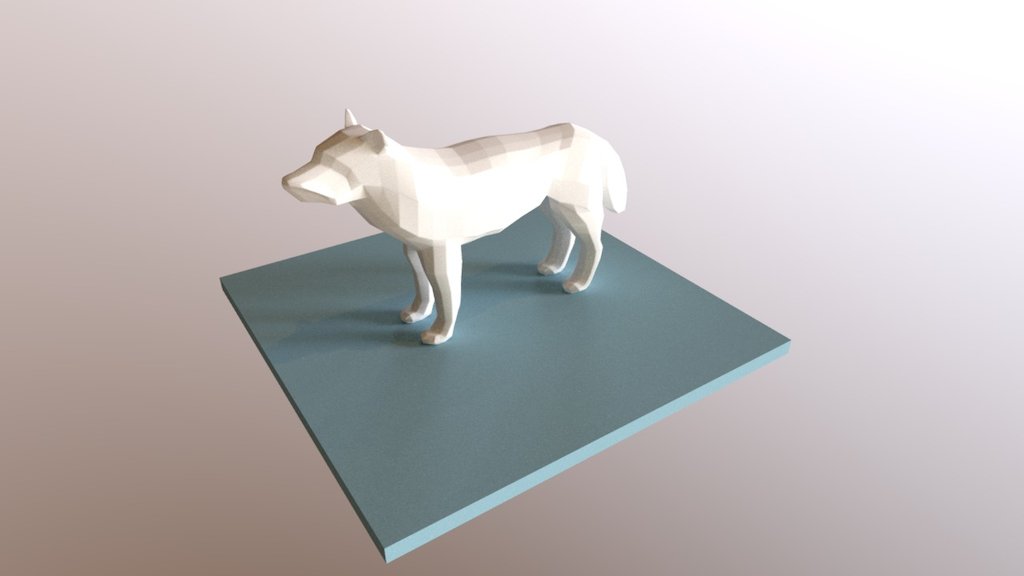 Low Poly Dog - Download Free 3D model by Blenderkurt (@kurtstangl) 3d model