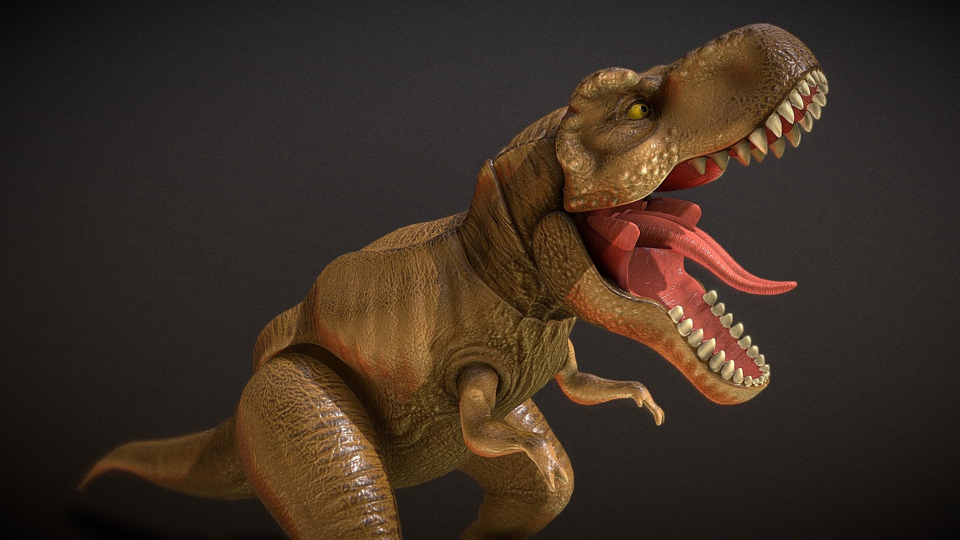 Virtual toy made for Carrefour and http://www.many-worlds.es - Jurassic world T-rex, Many-worlds - 3D model by Guillermo Momplet (@momplet) 3d model