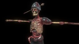 Indie Game: Skeleton UE4 rig+texture ue4, fantasy-gameasset, fantasycreature, ue4-blender-gameasset, fantasycharacter, fantasy-character, gameasset, fantasy, gameready, ue4ready