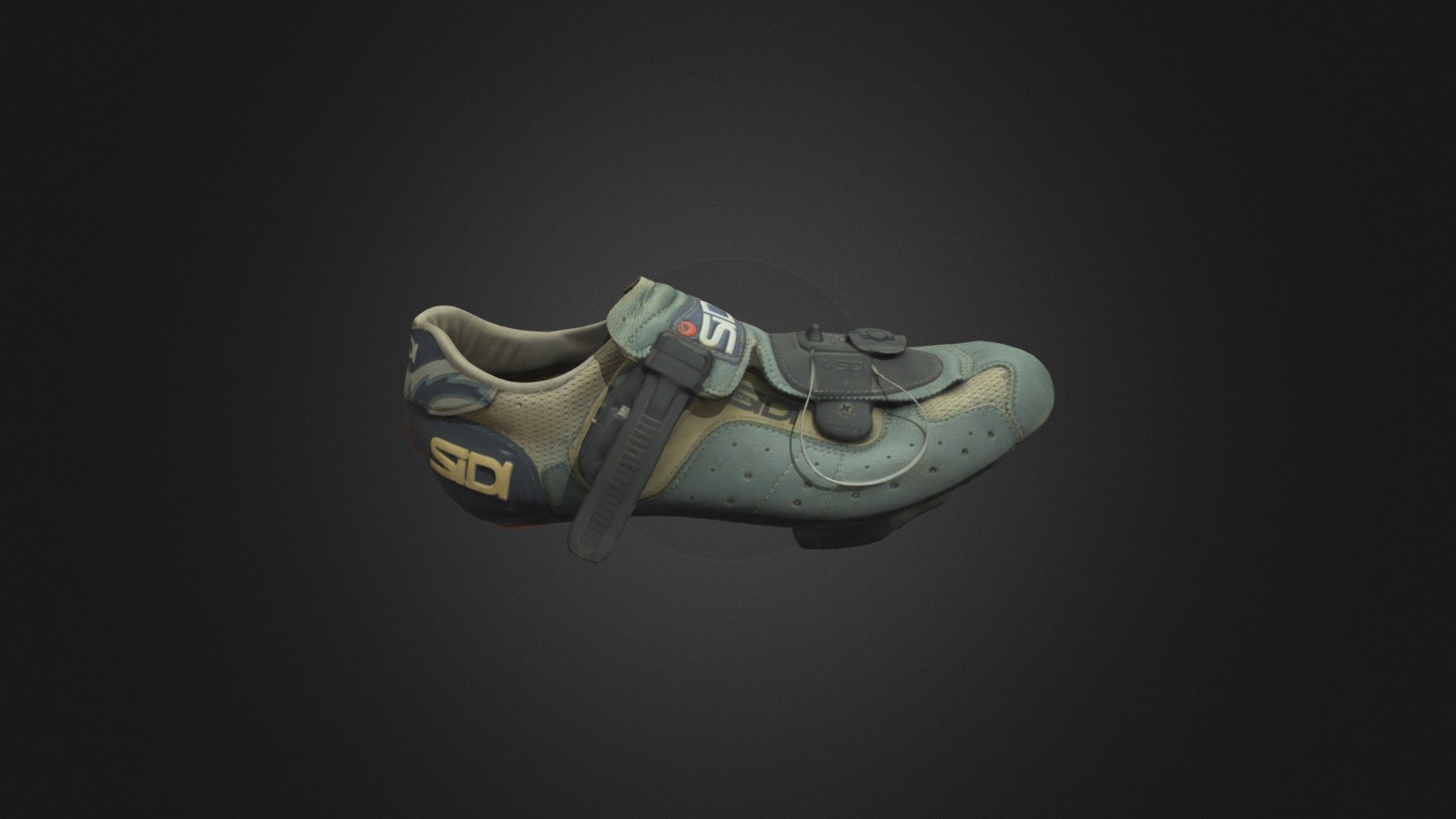 Koskinen used this shoe in the veteran track cycling world championships in the 2000s 3d model