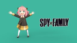 Anya Forger animegirl, anya, anime3d, girl, cartoon, spyxfamily