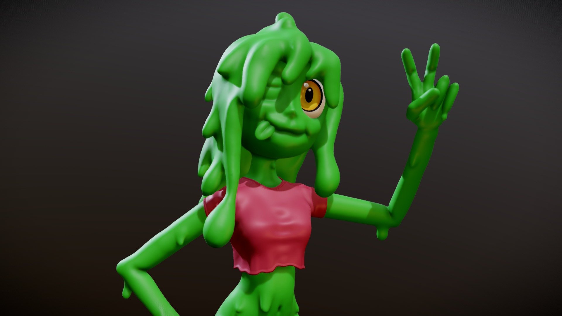 Sculpt January day 8 - Liquid.

Just a happy slime girl :) - Slime Girl - SJ day 8 - Download Free 3D model by Lillya 3d model