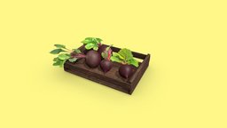 Beetroot Box | Game Assets plants, unreal, props, game-ready, game-assets, beetroot, garden-design, beets, unity, pbr, noai, beetroot-box