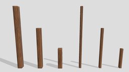 Stylized Wooden Beams wooden, medieval, beams, substancepainter, substance, stylized