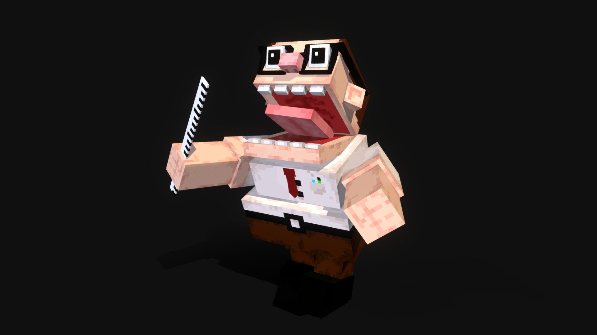 This model was created along with Mikhael Linnyker for the series of Youtube channel TazerCraft - Scary Teacher - 3D model by Noozy (@noozygraphics) 3d model