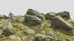 Rocks Stones Scenery Assembly Alps Scan landscape, set, exterior, pack, collection, cliff, debris, boulder, outdoor, quarry, gravel, realistic, models, nature, photoscan, photogrammetry, game, 3d, blender, pbr, lowpoly, model, scan, stone, rock, gameready