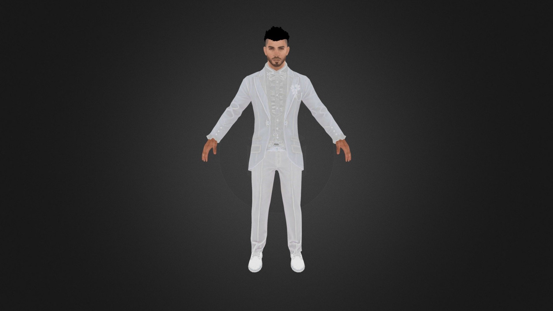 Pubg Wedding Tuxedo - Pubg Wedding Tuxedo - 3D model by iysif 3d model