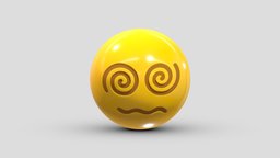Apple Face With Spiral Eyes face, set, apple, messenger, smart, pack, collection, icon, vr, ar, smartphone, android, ios, samsung, phone, print, logo, cellphone, facebook, emoticon, emotion, emoji, chatting, animoji, asset, game, 3d, low, poly, mobile, funny, emojis, memoji