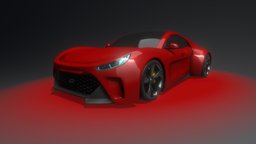 SportsCar mesh, lowres, game-ready, highres, product-design, low-poly, design, car, concept